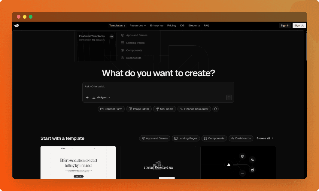 v0 interface