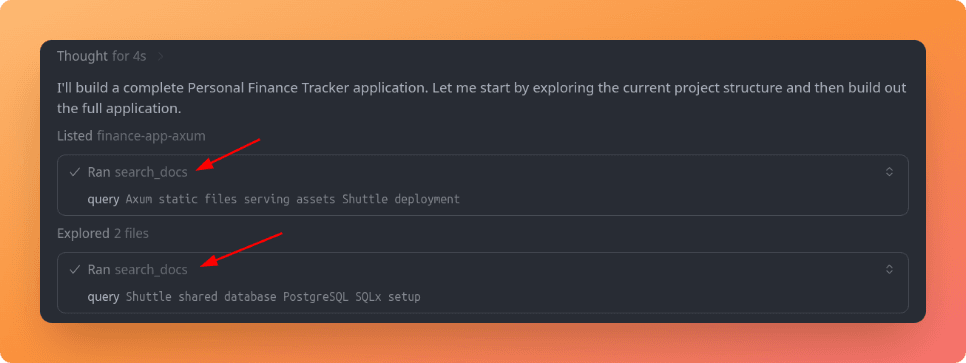 Opus searching Shuttle documentation