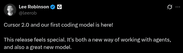 Cursor's first coding model
