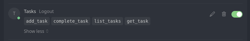 Tasks MCP ON